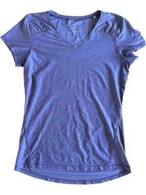 Women’s Short-Sleeve V-Neck Athletic Top - Purple